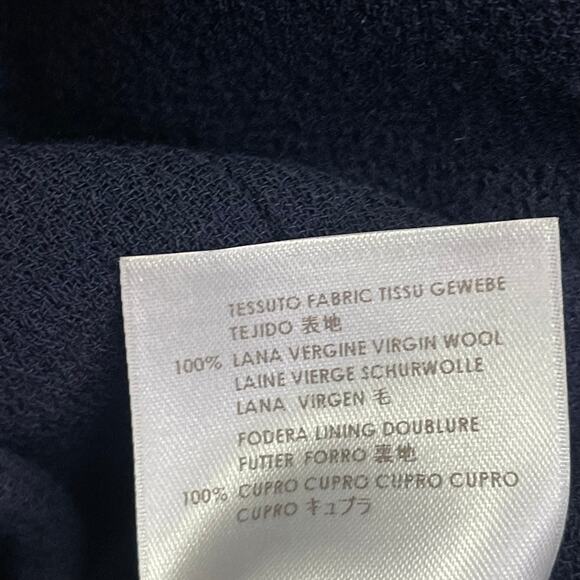 Alexander McQueen Wool Button Up Fitted Military Jacket Navy Womens 42 / US 8 - Picture 9 of 13